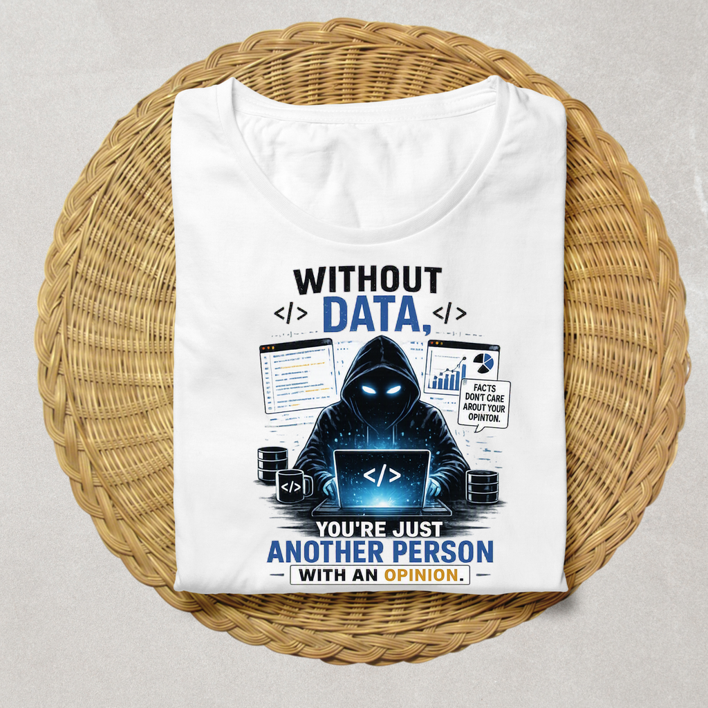 Without Data You are just another person Unisex oversized Tshirt